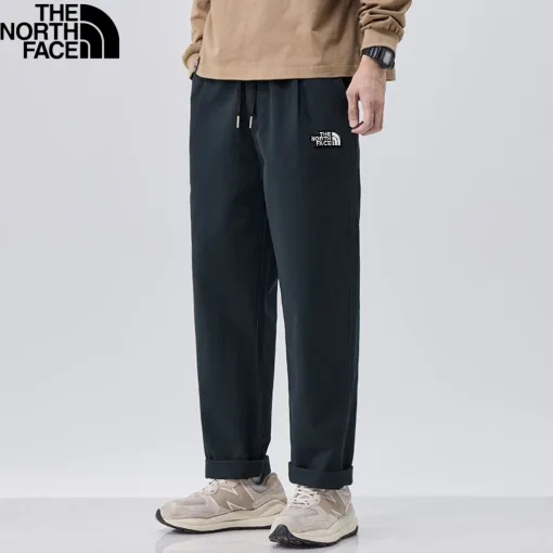 Hochwertige The North Face Freizeithose Grün Baumwolle Casual Style