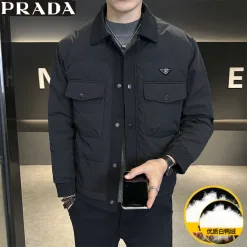 Hochwertige Prada Daunenjacke Khaki Luxus