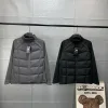 Premium Descente Daunenjacken Schwarz Fleece Casual Style