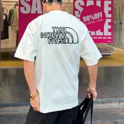 Bestseller The North Face Kurzarm-Logo-Kollektion aus schwarzer Baumwolle