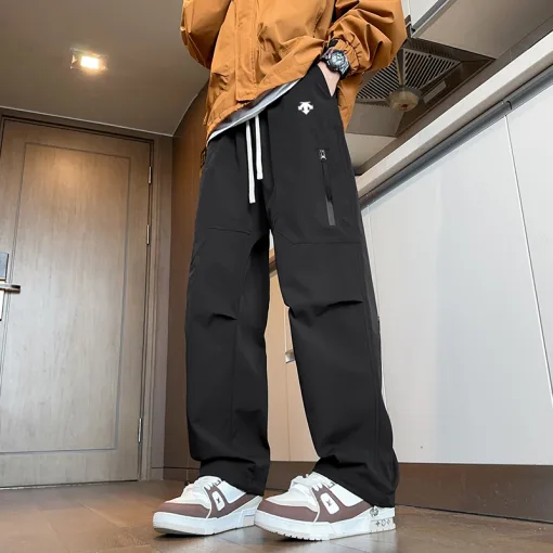 Premium Qualität Descente Casual Hose Schwarz Casual Style