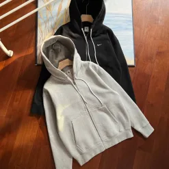 Hochwertige Nike Jacken Schwarz Fleece Classic Luxury