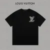 Hochwertiger Louis Vuitton Kurzarm-Stil aus schwarzer Baumwolle