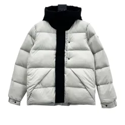 Premium Qualität Moncler Jacken Schwarz Nylon Logo Luxus
