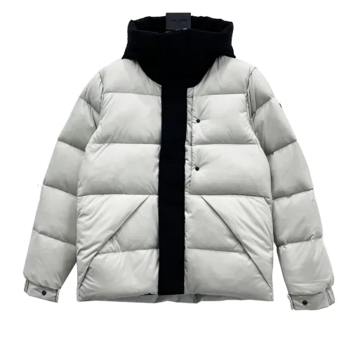 Premium Qualität Moncler Jacken Schwarz Nylon Logo Luxus