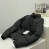 Premium Moncler Daunenjacke Weiß Kalbsleder Luxus