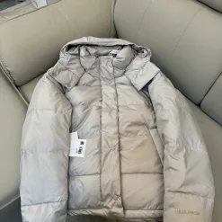 Hochwertige Lululemon Daunenjacken Schwarz Solid Style