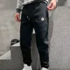 Luxus Moncler Fleecehose Silber Fleece Casual Style