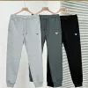 Hochwertige Armani Freizeithose aus silbernem Fleece mit Logo-Kollektion