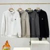 Hochwertige Fila Langarm-Fleece-Logo-Kollektion in Grau