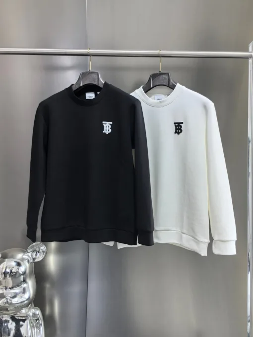 Luxus Burberry Hoodie Schwarz Klassischer Stil