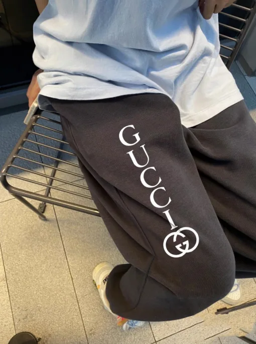 Premium Gucci Jogginghose Fleece Monogramm Luxus