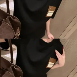 Bestseller: Burberry – Kurzarm-Lederjacke mit Stickerei