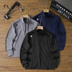 Premium Descente Langarm Schwarz Atmungsaktiver Stil