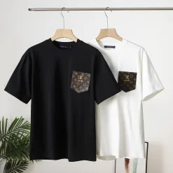 Bestseller: Louis Vuitton Kurzarm-Kollektion aus gewaschenem schwarzem Leder