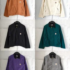 Bestseller Carhartt Mäntel Graue Canvas Washed Kollektion