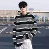 Luxus-Langarmshirts von Converse in Schwarz mit Streifen