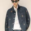 Hochwertige Louis Vuitton-Hemden aus der Black Denim Washed Collection