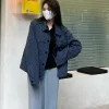 Hochwertige Louis Vuitton Mäntel Navy Denim Classic Collection