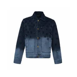 Luxushose von Louis Vuitton im weißen Denim-Farbverlaufsstil