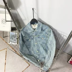 Luxus Louis Vuitton Jacken Denim Logo Luxus