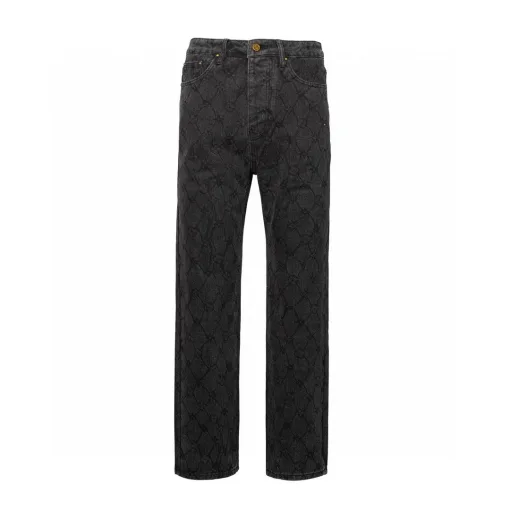 Luxus Louis Vuitton Jeans Weiß Monogramm Luxus