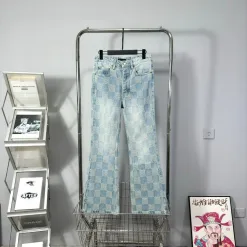 Hochwertige Louis Vuitton Jeans Denim Logo Kollektion