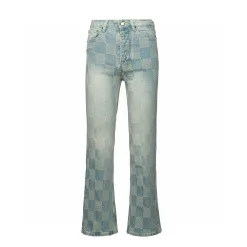 Bestseller Louis Vuitton Jeans White Denim Logo Kollektion