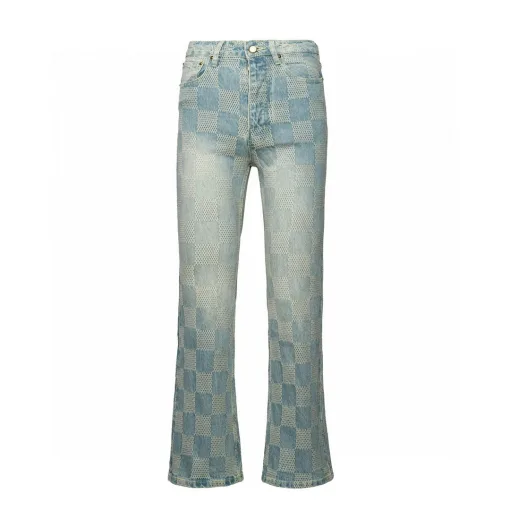 Bestseller Louis Vuitton Jeans White Denim Logo Kollektion