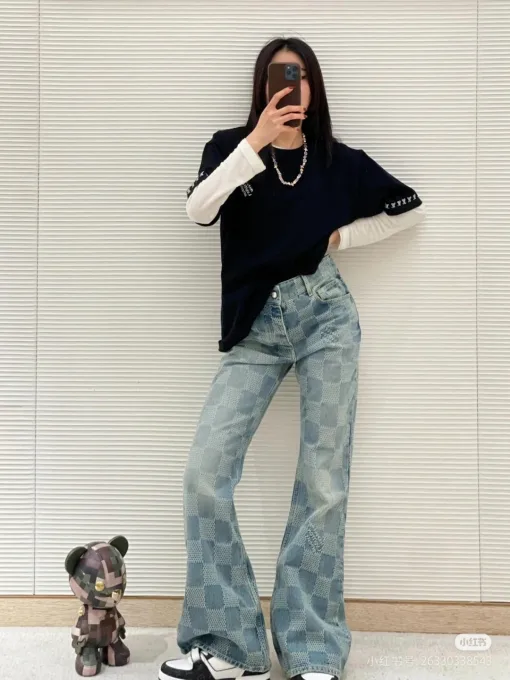 Bestseller Louis Vuitton Jeans Denim Logo Style