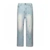 Luxus-Jeans von Louis Vuitton in weißer Denim-Stickerei-Kollektion