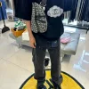 Bestseller Louis Vuitton Jeans Schwarzer Denim Washed Style