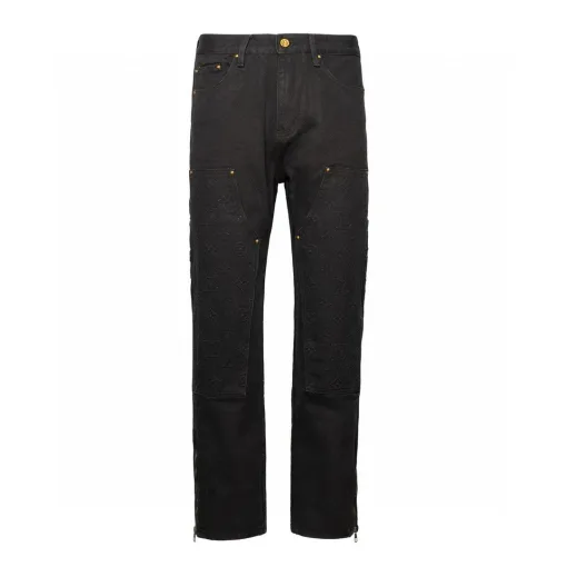Hochwertige Louis Vuitton Jeans im White Denim Washed Style