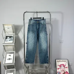 Hochwertige Louis Vuitton Jeans Blue Denim Washed Luxury