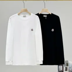 Luxus Moncler Base Shirt Weiß Monogramm Stil
