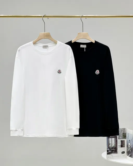 Luxus Moncler Base Shirt Weiß Monogramm Stil