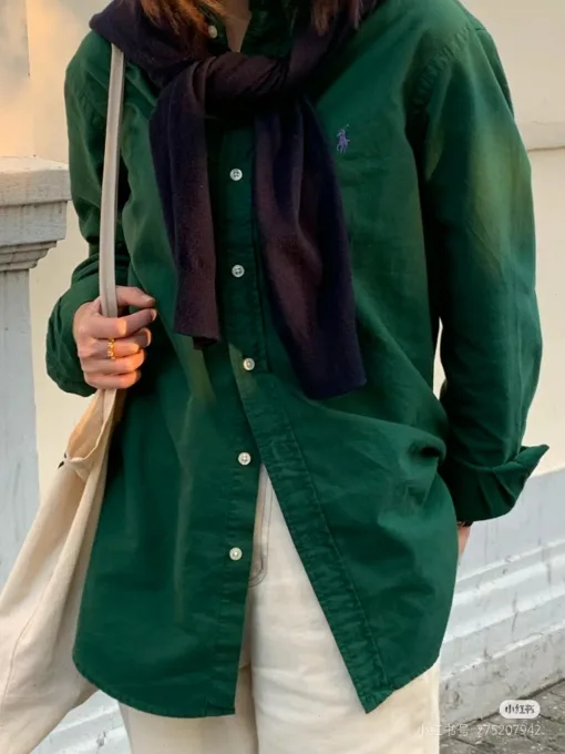 Luxus Ralph Lauren Hemden Schwarz Baumwolle Classic Collection