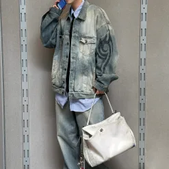 Hochwertige Balenciaga Jacken Denim Washed Luxury