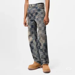 Hochwertige Louis Vuitton Jeans Blue Denim Vintage Kollektion
