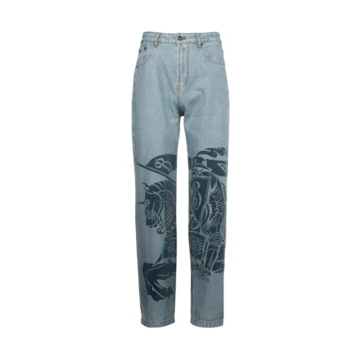 Hochwertige Burberry Jeans im Vintage-Stil in Weiß