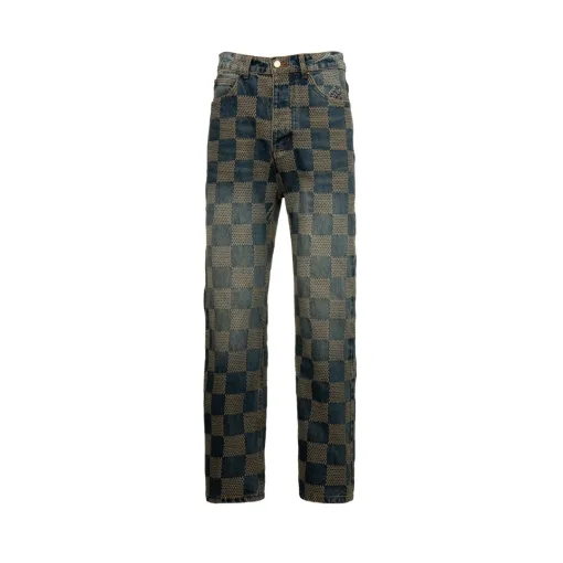 Hochwertige Louis Vuitton Jeans im Vintage-Stil in Weiß