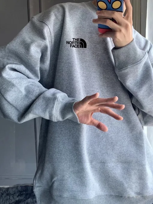 Premium Qualität The North Face Hoodie Schwarz Fleece Monogramm Stil