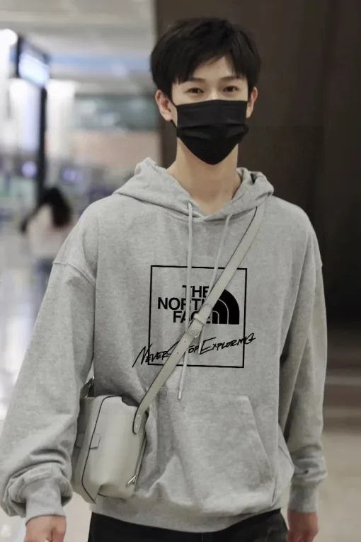 Premium The North Face Sweatshirts Grau Fleece Logo Kollektion