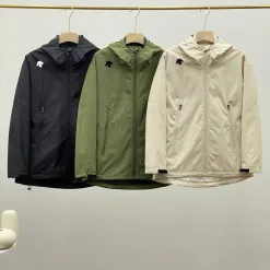 Premium Descente Mäntel Schwarz Atmungsaktiver Stil