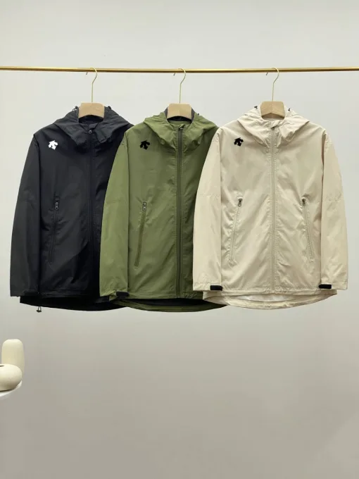 Premium Descente Mäntel Schwarz Atmungsaktiver Stil