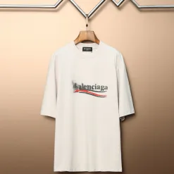Hochwertige Balenciaga Kurzarm Baumwolle Klassischer Stil