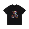 Premium Fendi Kurzarm Schwarzer Baumwolldruck