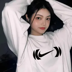 Hochwertige Nike Sweatshirts Black Fleece Print Kollektion