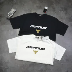 Premium Qualität Under Armour Kurzarm Gold Baumwolle Casual Kollektion
