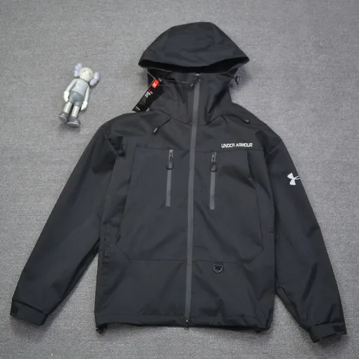 Hochwertige Under Armour Mäntel Black Logo Luxus